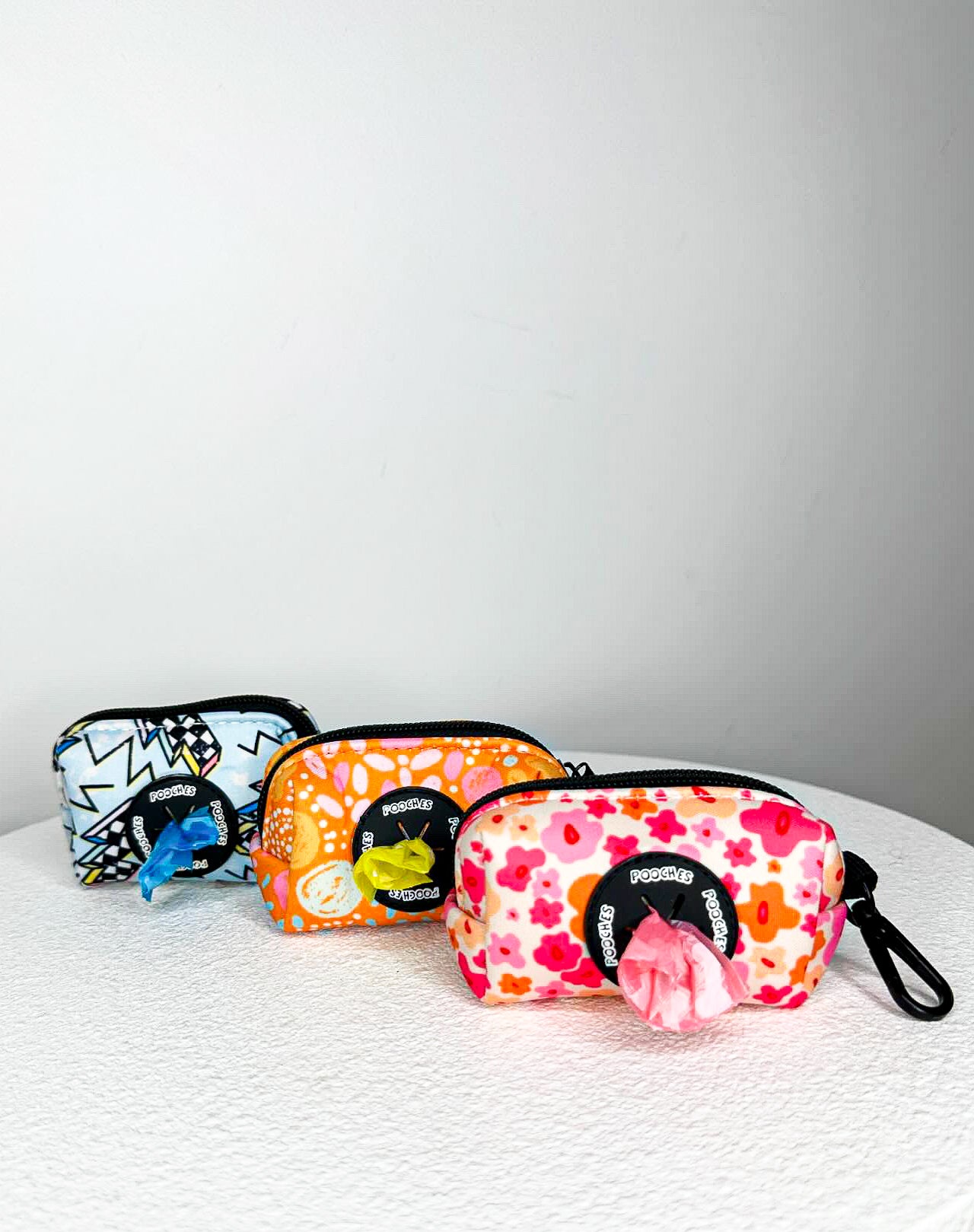 Orange Bloom Poop Bag