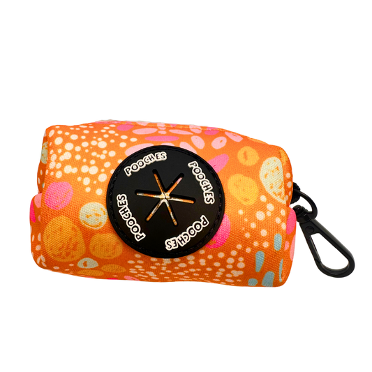 Orange Bloom Poop Bag
